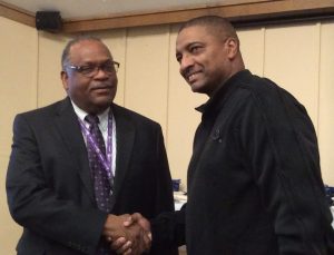 Ken Dunston with 25 years and James Dixon with 30 years of service to the community