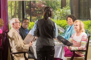 Springmoor has four dining options for our residents and their families