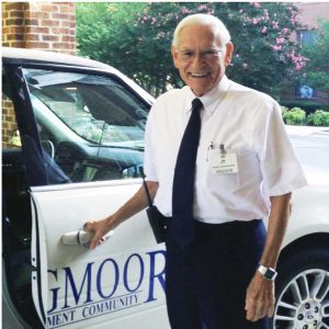 Jim says he drives 35 miles a day around the Springmoor campus