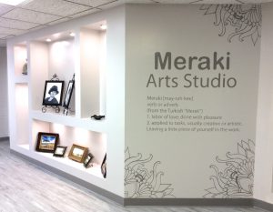 Our newest addition is the Meraki Arts Studio where visiting artist teach weekly creative classes