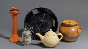 The largest display of Jugtown Pottery can be found at the Greenville Museum of Art