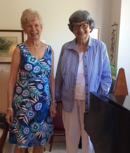 Sandy Finch and Marilyn Jordan were introduced to each other at a Springmoor Marketing Event