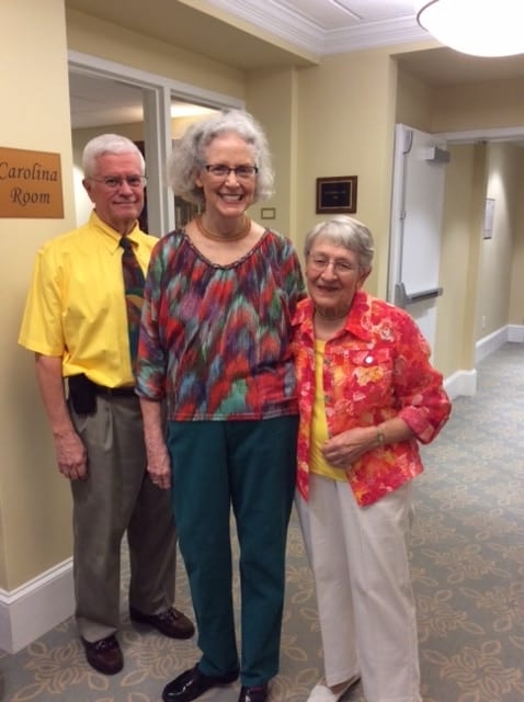 Three active seniors at Springmoor summer gala