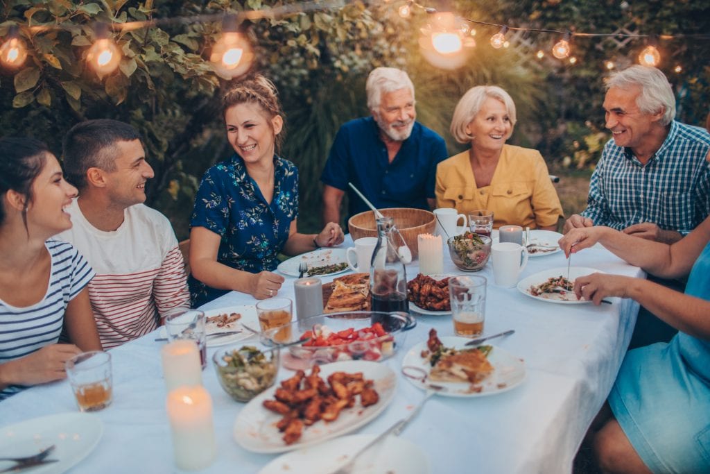 Family discussing moving to independent living in Raleigh NC