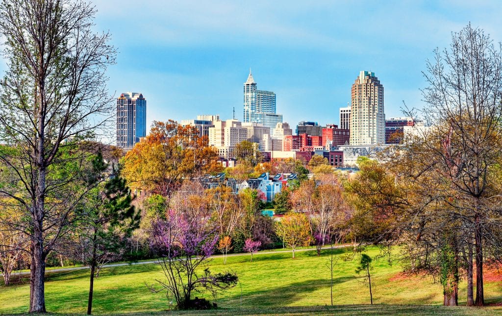 Living in Raleigh means you'll get all the benefits of NC's The Triangle region.